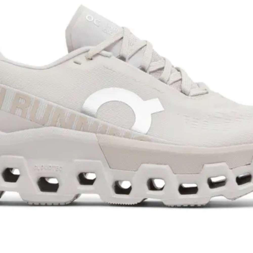 On Cloudmonster 2 running shoes in a Sand/Frost  W 10 UK 8 EU 42 M 8.5